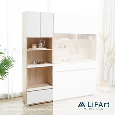 LiFArt Starry 二門二拉電器櫃(免組裝/類系統櫃), 白
