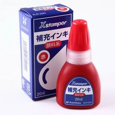 숫자기 숫자 스탬프 넘버링 번호 결재도장 날인 잉크, 1개, G. 리필 오일x1 레드XLR-20N