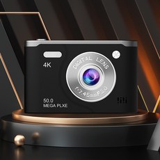 ccd數位相機 學生隨身小型復古相機 高清像素旅遊入門微單禮物, 炫酷黑, 1個, 炫酷黑