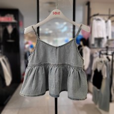 소이 NC인천점 26년 여름신상 / 데님 뷔스티에 블라우스 26M1655 / 주니어 초등생 중학생 아동용 라운드티 나시티 여름 블라우스 여아용