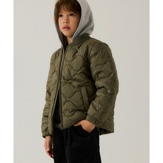 무신사 스탠다드 MUSINSA STANDARD KIDS 디태처블 후드 퀼티드 패딩 재킷 자켓 [카키] MKEDJ7D01-KH 470668