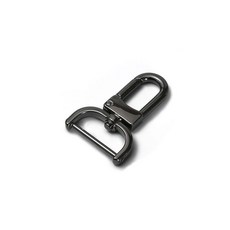 LV包肩帶掛扣勾扣五金配件包帶子適用金屬扣子可拆卸維修替換, 1個, 槍黑色 2.5cm 1個