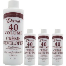 디비나 Divina 40 볼륨 크림 디벨로퍼, 4개, 237ml