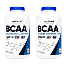 뉴트리코스트 BCAA 2:1:1 500mg 캡슐, 2개, 500정