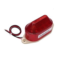 Othmro 1Pcs LTE-5051 110V 3W 경고등 산업용 신호탑 램프 원형 LED 경보등 플라스틱 전자 부품 스트로 코픽 빨간색, LTE-505112V, 1개