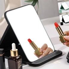 접이식 탁상거울 책상 사무실 휴대용 화장 메이크업 화장거울 인테리어 폴딩, 블랙