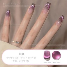 캣아이 자석젤 홀로그램 글리터 젤네일 별빛 은하수 네일아트 사은품 증정, 1개, 8ml, 08