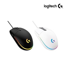 [로지텍코리아 정품] 로지텍G G102IC LIGHTSYNC 2세대 게이밍 마우스 (정품벌크), 화이트