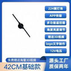 3D 홀로그램 영상 간판 홍보관 디스플레이 제품 야외, F. 42cm 기본 모델 휴대폰 제어  시계