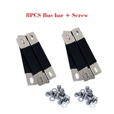 280Ah 리튬인산철 배터리용 순수 구리 니켈 플레이트 버스바 (3.2V 300Ah 철 리튬 구리판), 05 8pcs busbar-screw