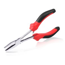 SPEEDWOX 롱 리치 플랫 노즈 플라이어 고레버리지 TPR 핸들이 있는 6.5인치 미니 오리털 플라이어 주얼리 제작 플라이어, 1개