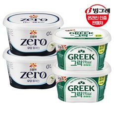 빙그레 요플레 그릭요거트 마일드/ZERO 무당 플레인 400g 3개/4개/6개, 제로 무당 플레인 400g 3개