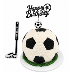 슛골인 축구 세트(축구공초+미니 축구화토퍼), 1개, 흰검