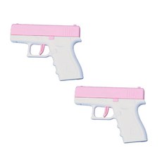 엠에스 글록물총 물놀이 미니물총 미니건 2개1세트, 핑크