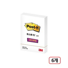 3M포스트잇 )강한점착용 (656-SSN) 6개입, 화이트