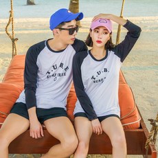 베라프 튜브 나그랑 남자 여자 커플 래쉬가드 상의