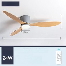 longny 조명실링팬 실링팬 BLDC LED 조명 거실 천장형, 52인치 그레이 우드 등 포함