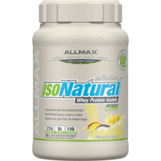 Allmax 아이소내추럴 웨이 프로틴 아이솔레이트, 907g, 파인애플 코코넛(Pineapple Coconut), 1개