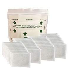 그린 피스 12팩 - 오버슈프드 천연 기저귀통 탈취제 기저귀통 신발장 쓰레기통 반려동물과 호환되는 활성탄 공기청정기 미국산, 1 Count (Pack of 36)