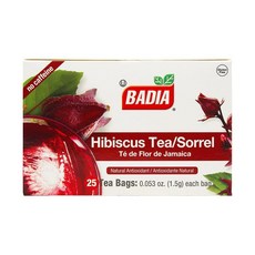 바디아 히비스커스 티 25봉지, 1개입, 1개
