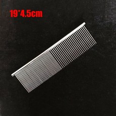 새로운 내구성 실용 유용한 헤어 빗 녹 없음 부품 강아지 실버 금속 변형 없음 스페어, 1개, 19x4 8cm