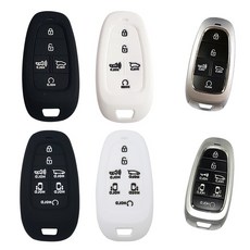 자이포라 현대 스타리아 5버튼 7버튼 키케이스 키홀더 취직선물 디자인 보호 차량용품, 02.키케이스 7버튼/핑크