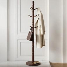 505 물푸레 옷걸이 원목 스탠드 행거, 1개