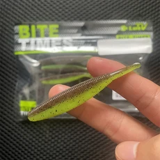 LURETV OSP SAME STYLE Dolive Stick 고밀도 흔들리는 꼬리 벌레와 나무를 무연 소프트 미끼로 감응, 03 BIG GREEN 7PCS