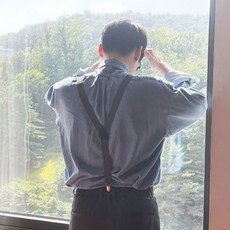 촬영용 유니크 패션멜빵 그레이 모던 성인멜빵ver3+2qnZ