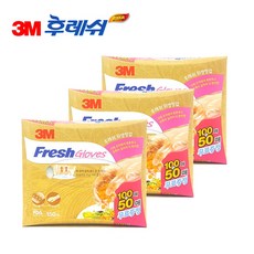 3M 후레쉬 위생장갑 100매+50매x3개, 150개입, 3개