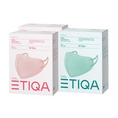 에티카 에어라이트 라운드 중형 핑크 10매입 x 2개 + 중형 민트 10매입