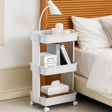 CASAMARU 極簡手推車, 白色, 3層