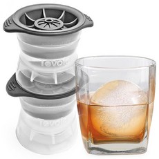 Tovolo 라임 웨지 아이스 몰드 2팩 위스키용 재미있는 칵테일 몰드 과일 여름 레모네이드에 적합 천천히 녹는 BPA 프리 실리콘 그린 162355, 09 원