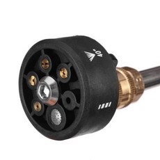 고압노즐 스프레이노즐 범용 세차 압력 와셔 노즐 다기능 1 정원 액세서리 6 개의 제트 조절 가능 자동차, 01 Black