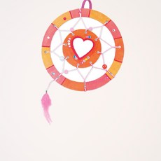 하트 드림캐쳐 DIY 1개 자개썬캐쳐 드림캐쳐 강템