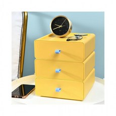 루미나D 미니 책상정리 적층 학생 소지품 사무용품수납함 1+1, 1개, 선택_옐로우 1+1