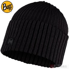 Buff冬季滑雪針織帽，保暖舒適透氣，時尚簡約設計，輕巧易攜帶，彈性貼合, Black, 1個