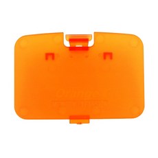 64용 도어 교체 커버 메모리 점퍼 부품 N64용 뚜껑, Clear Orange