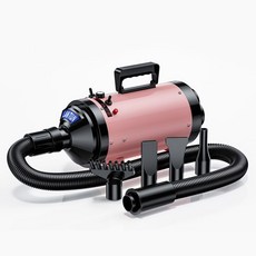 강아지 드라이기 에어블로워 대형견 펫 드라이룸 고출력 저소음 고양이 미용 장비 털말리기 강력 송풍기, F. 핑크 (CVT 장모견), 1개