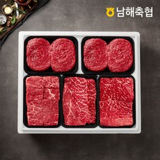 [남해축협] 1+등급 한우 정육스페셜 선물세트 2kg (불고기2팩+국거리1팩+산적1팩+장조림1팩), 1세트