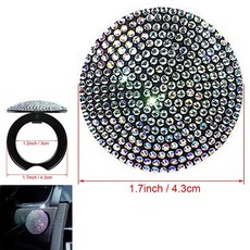 彩色 閃亮 水晶 水鑽 一鍵啟動按鈕蓋 引擎發動鈕 點火開關鍵 通用款, 1個