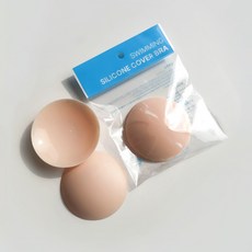 맥스존 수영용 실리콘 니플패치 누드 브라캡 7.6cm