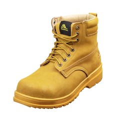 Soletec 超鐵安全鞋S108507，黃色耐磨防滑工作鞋，工地安全防護首選，舒適耐穿