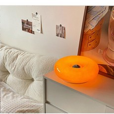 MOYa 도넛무드등 터치 무드등 스탠드, 오랜지