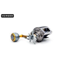 19軸 4.5 kg 強力金屬磁力刹車 小烏龜捲線器, 鋁合金雙搖臂,左手