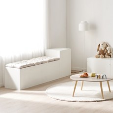 베리 800/1200 거실 현관 스툴 벤치 정리 수납장, 1개, 800오크