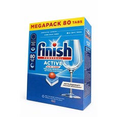 Finish 亮碟 All in 1 洗碗錠 80錠 Megapack, 80個, 1L