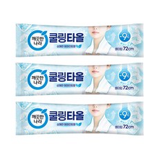 깨끗한나라 페퍼민트 쿨링타올, 29g, 3개