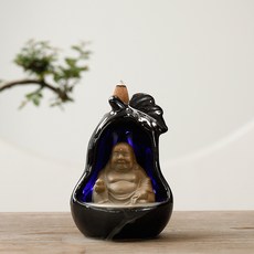 觀音彌勒沙彌倒流香爐擺件, 彌勒