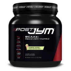 JymSupplementScience Post Jym BCAAs+Recovery Matrix 彩虹雪酪口味, 568g, 1個